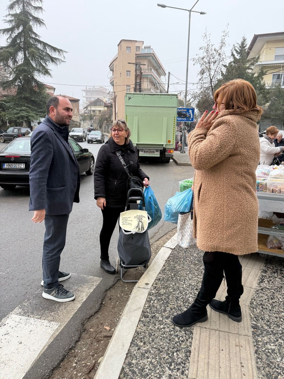 Λάκης Βασιλειάδης: Επίσκεψη στη Λαϊκή Αγορά Έδεσσας