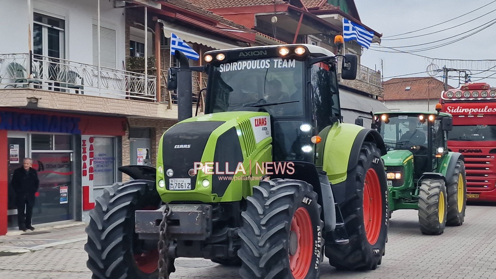 Αγροτική κινητοποίηση στην Κρύα Βρύση: Πορεία με πάνω από 50 τρακτέρ