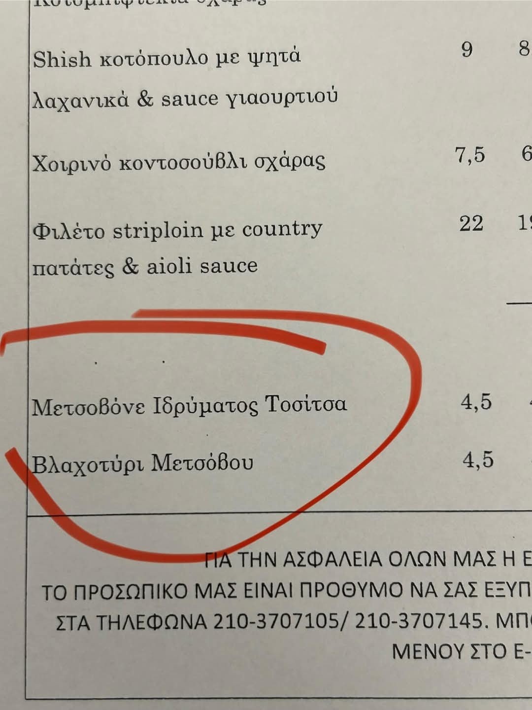 Μενού… αποκλειστικότητας στη Βουλή: Το μονοπώλιο του Μετσόβου