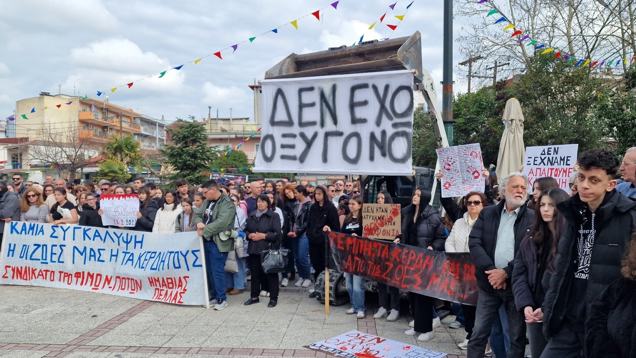 "Βούλιαξε" η Αριδαία από κόσμο: Μήνυμα για δικαιοσύνη