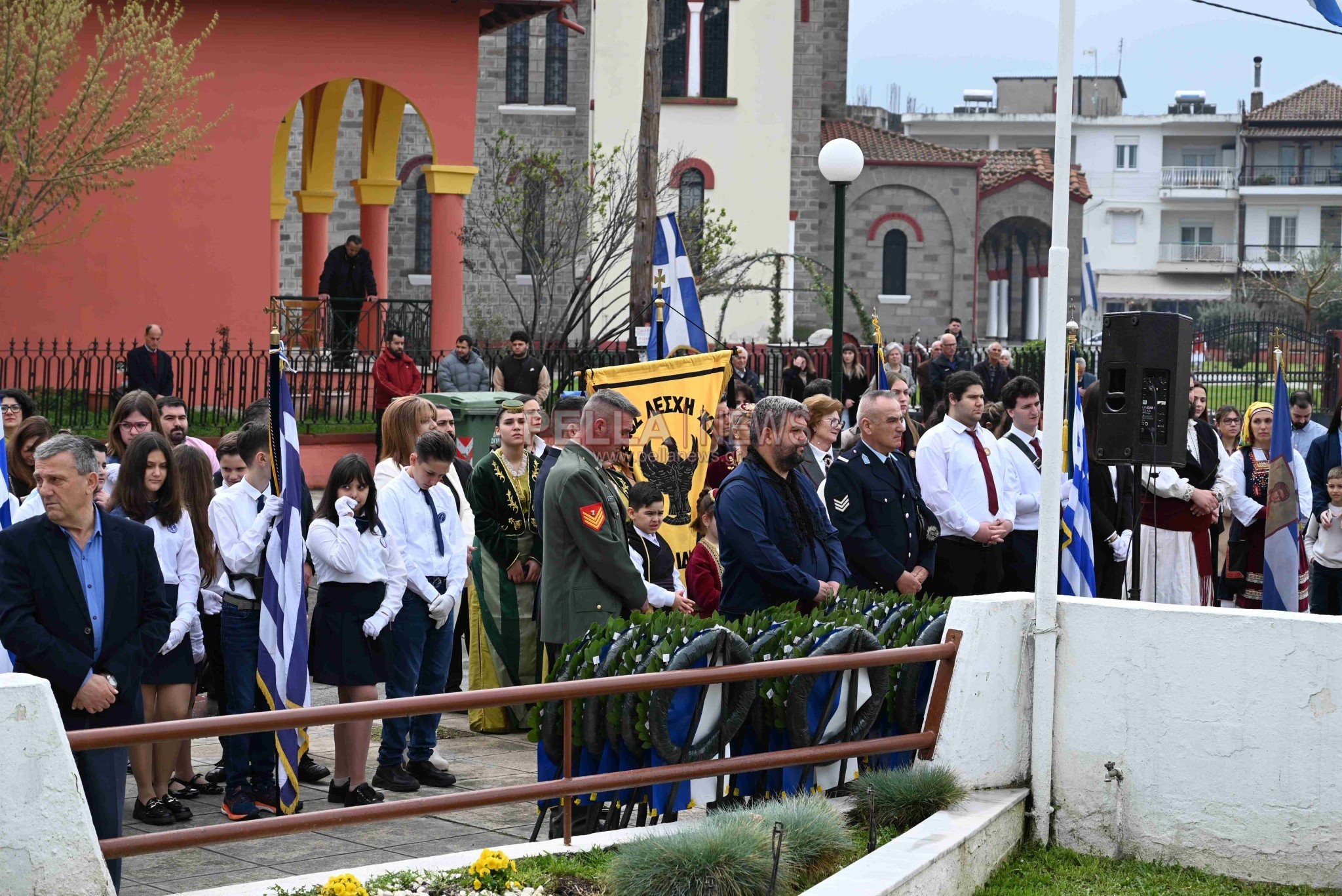 Δοξολογία στον Ιερό Ναό Αγίου Στεφάνου Σκύδρας, επιμνημόσυνη δέηση και κατάθεση στεφάνων