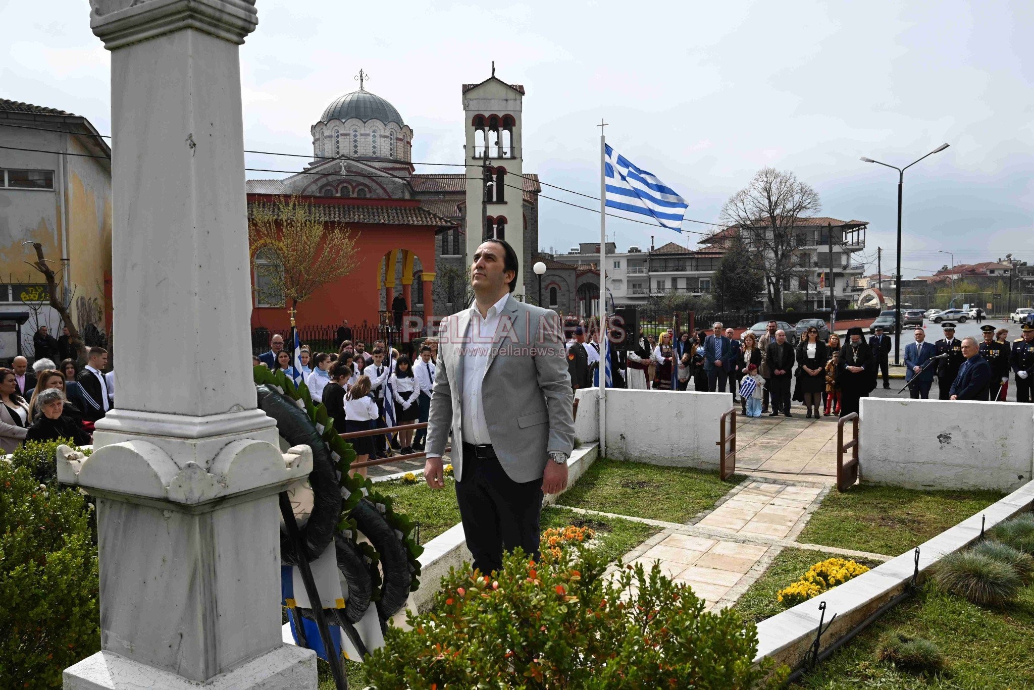 Δοξολογία στον Ιερό Ναό Αγίου Στεφάνου Σκύδρας, επιμνημόσυνη δέηση και κατάθεση στεφάνων