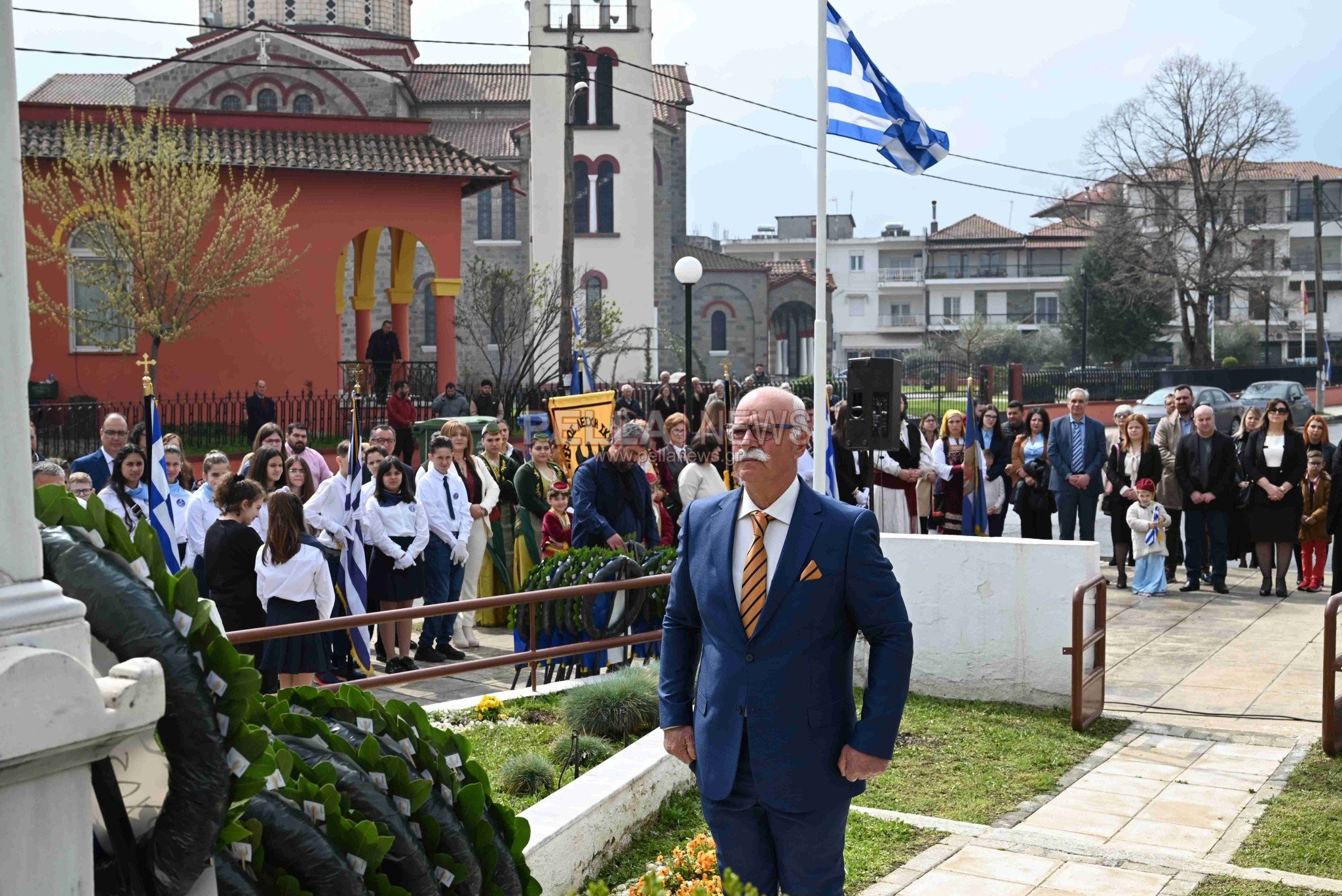 Δοξολογία στον Ιερό Ναό Αγίου Στεφάνου Σκύδρας, επιμνημόσυνη δέηση και κατάθεση στεφάνων