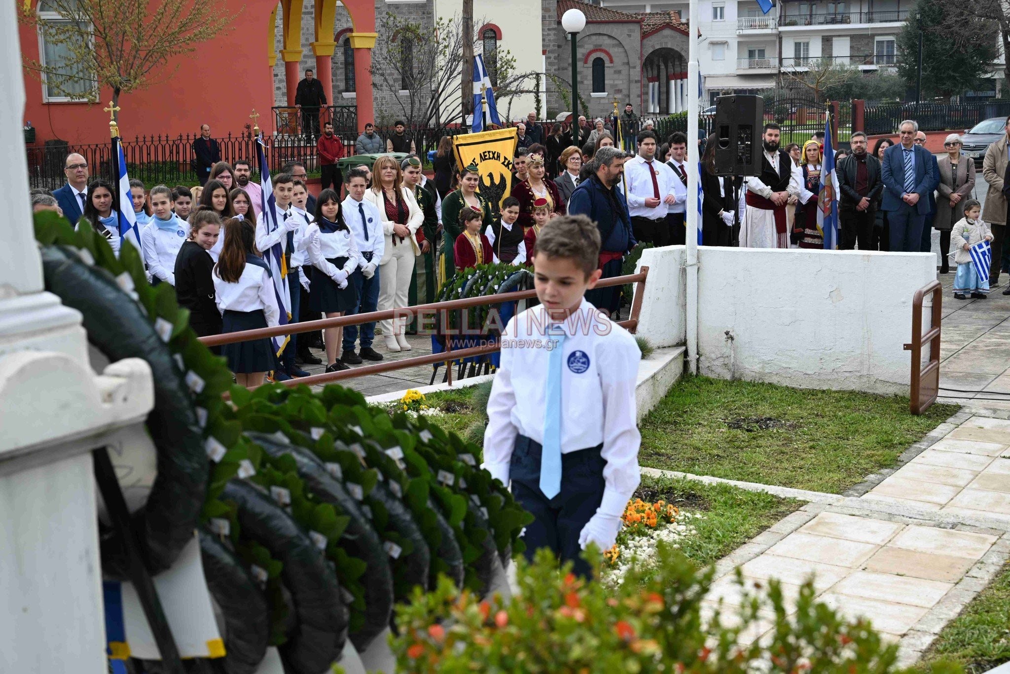 Δοξολογία στον Ιερό Ναό Αγίου Στεφάνου Σκύδρας, επιμνημόσυνη δέηση και κατάθεση στεφάνων