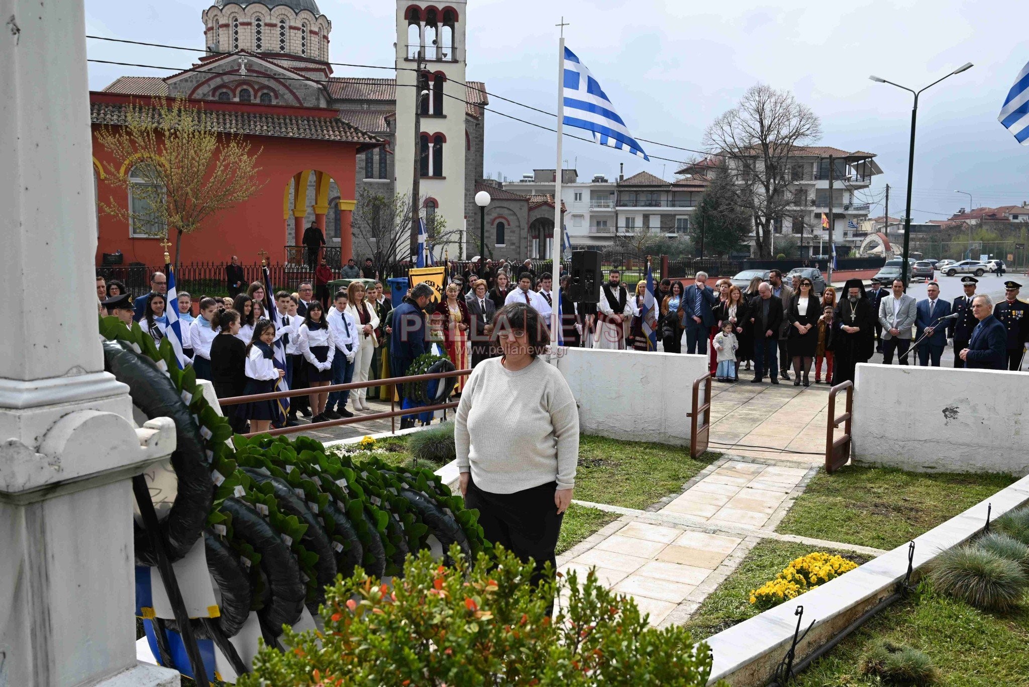 Δοξολογία στον Ιερό Ναό Αγίου Στεφάνου Σκύδρας, επιμνημόσυνη δέηση και κατάθεση στεφάνων