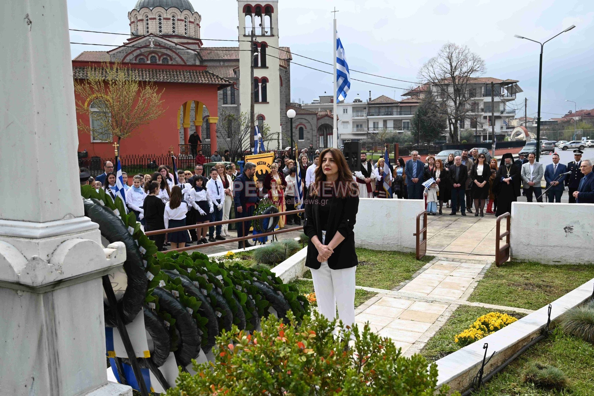 Δοξολογία στον Ιερό Ναό Αγίου Στεφάνου Σκύδρας, επιμνημόσυνη δέηση και κατάθεση στεφάνων