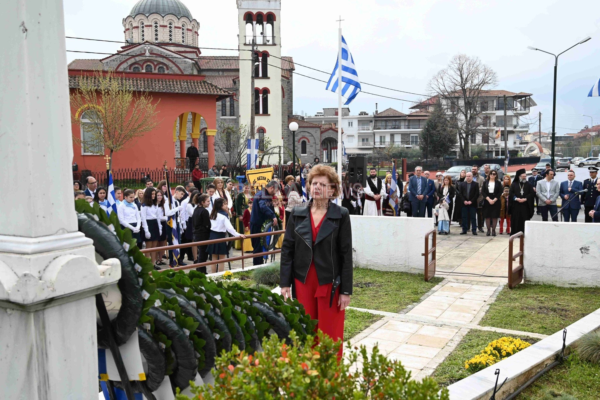 Δοξολογία στον Ιερό Ναό Αγίου Στεφάνου Σκύδρας, επιμνημόσυνη δέηση και κατάθεση στεφάνων