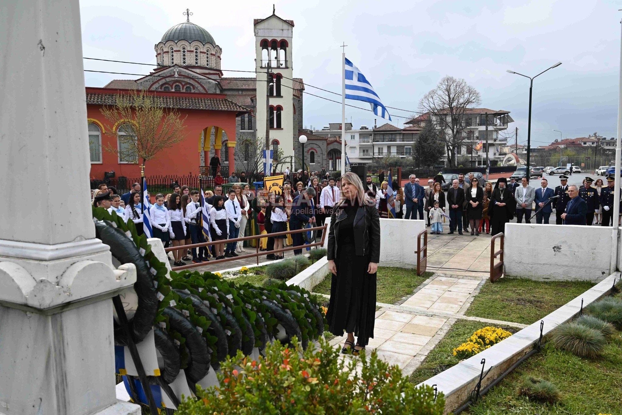 Δοξολογία στον Ιερό Ναό Αγίου Στεφάνου Σκύδρας, επιμνημόσυνη δέηση και κατάθεση στεφάνων