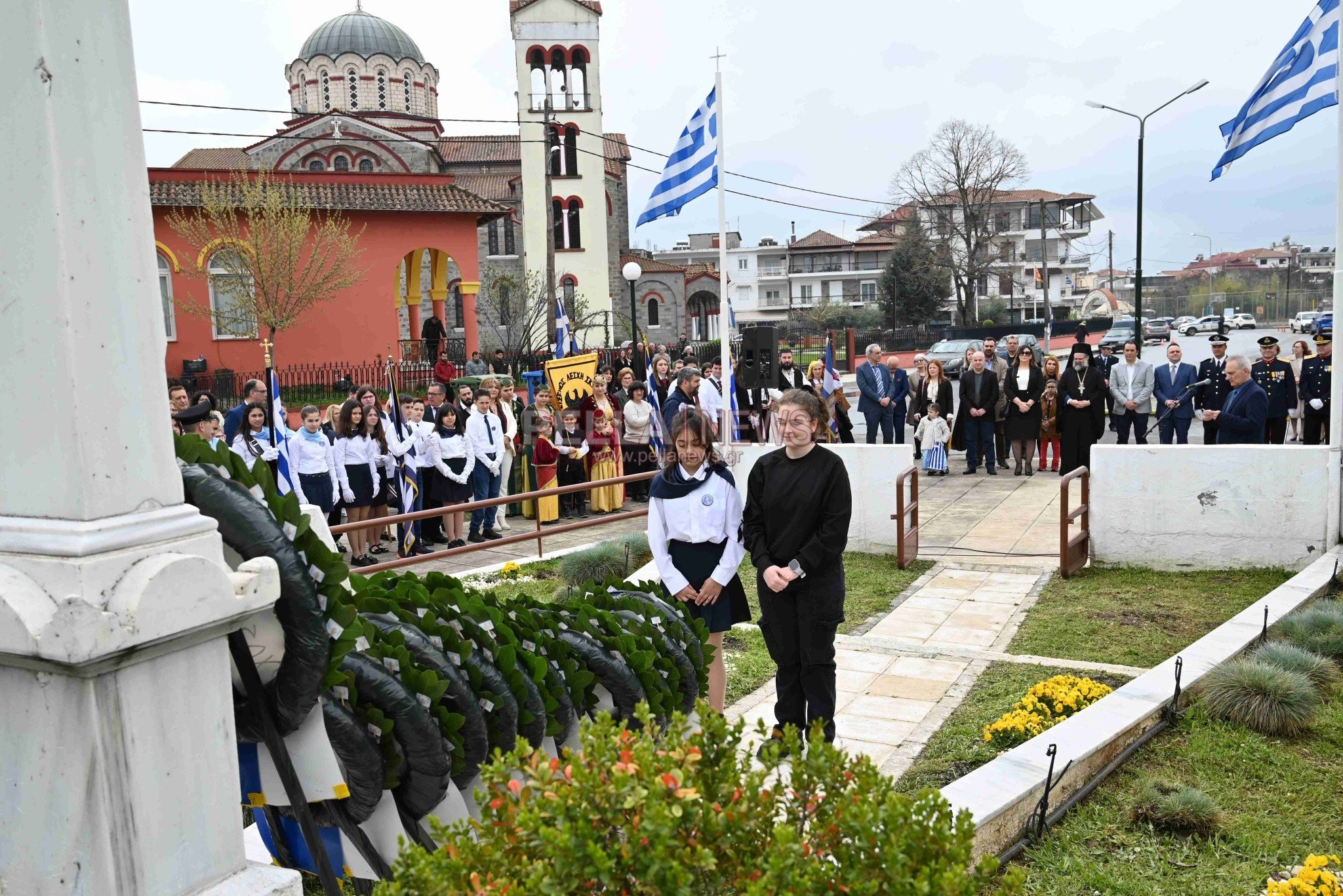 Δοξολογία στον Ιερό Ναό Αγίου Στεφάνου Σκύδρας, επιμνημόσυνη δέηση και κατάθεση στεφάνων