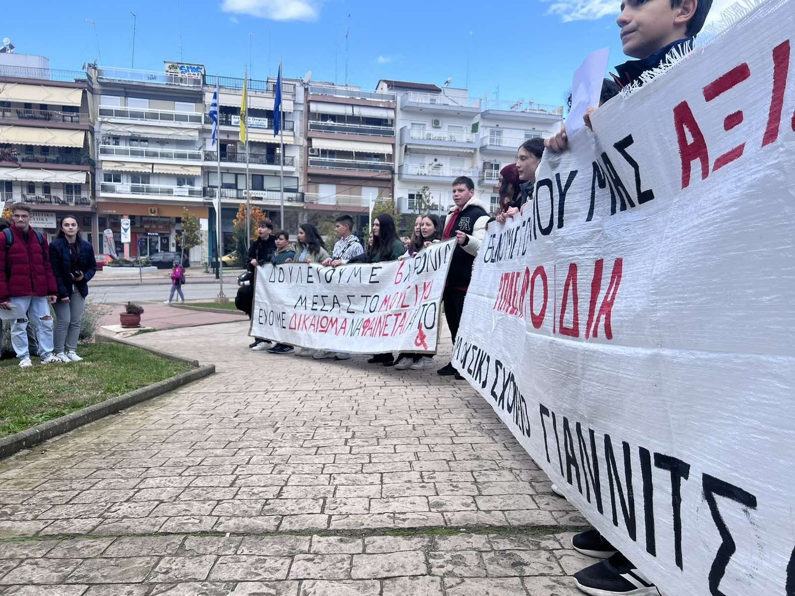 Μουσική Διαμαρτυρία του Μουσικού Σχολείου Γιαννιτσών