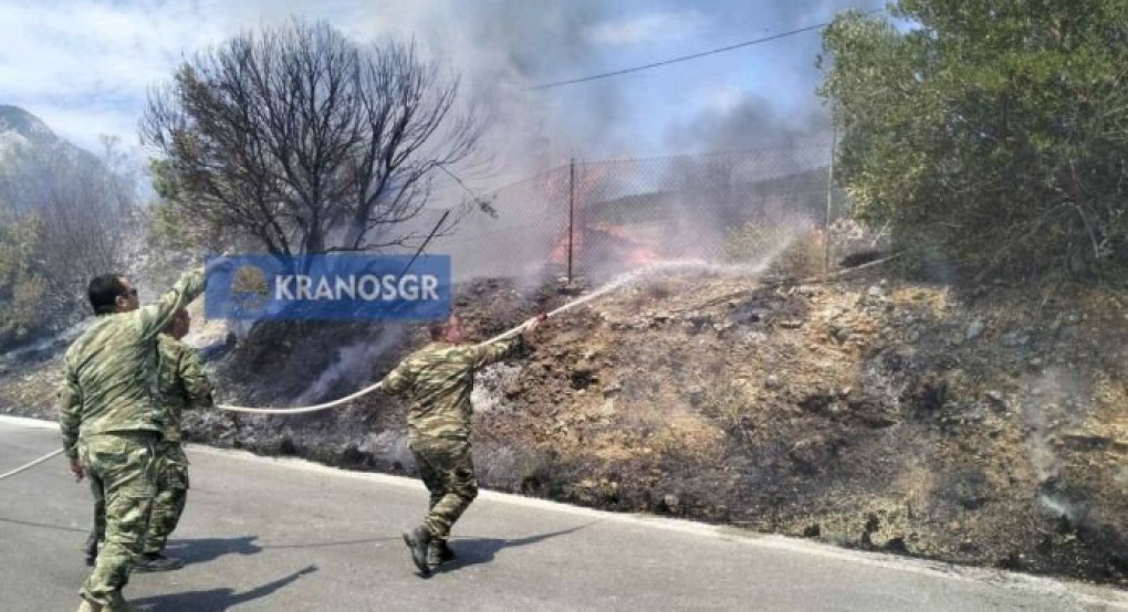 Το προσωπικό της 79 ΕΑΡΜΕΘ έσωσε από μεγάλη φωτιά τη Σάμο