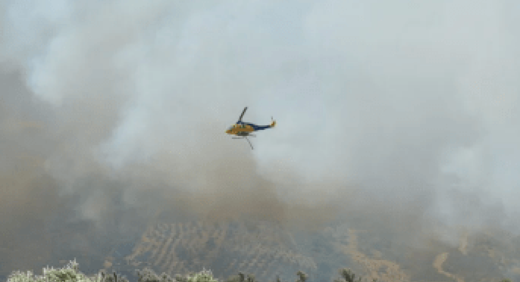 Υπό μερικό έλεγχο η φωτιά στην Καβάλα