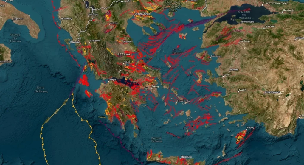 Πού βρίσκονται τα ενεργά ρήγματα της Ελλάδας - Διαθέσιμους σε όλους πλέον αναλυτικός ψηφιακός χάρτης