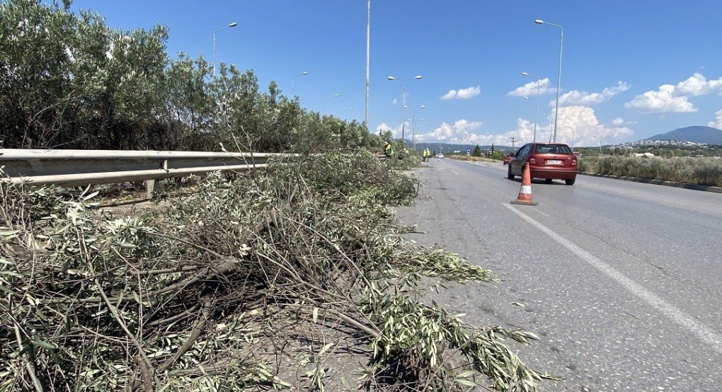 Εργασίες κοπής πρασίνου στα χωρικά όρια της Π.Ε. Χαλκιδικής επί της Ε.Ο. Θεσσαλονίκης – Ν. Μουδανιών και στο παράπλευρο οδικό δίκτυο της Ε.Ο. Θεσσαλονίκης – Ν. Μουδανιών από την ΠΚΜ