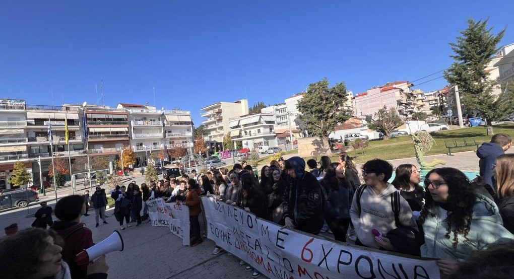 Πορεία Διαμαρτυρίας Μουσικού Σχολείου Γιαννιτσών