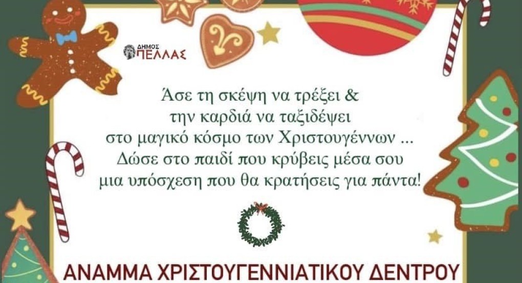 Δ.Ε. Πέλλας: Με μυρωδιές κι αρώματα το Άναμμα του Χριστουγεννιάτικου Δέντρου