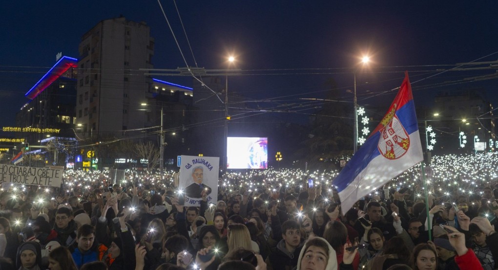 Σερβία: Μεγάλη διαδήλωση των φοιτητών στο Βελιγράδι κατά της διαφθοράς και της αδιαφάνειας στον κρατικό μηχανισμό