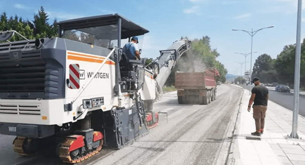 Εργασίες στην Εθνική Οδό 2 Θεσσαλονίκης - Έδεσσας