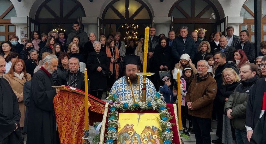 Πρώτος Αγιασμός των Υδάτων στο Εκπαιδευτικό και Πολιτιστικό Ίδρυμα Θεσσαλονίκης "Γρηγόριος Παλαμάς" από τον Πατέρα Χερουβείμ Τσίνογλου