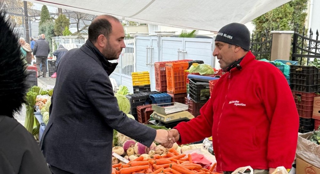 Λάκης Βασιλειάδης: Επίσκεψη στη Λαϊκή Αγορά Έδεσσας