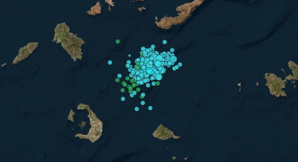 Νέος σεισμός τώρα ανοιχτά της Αμοργού