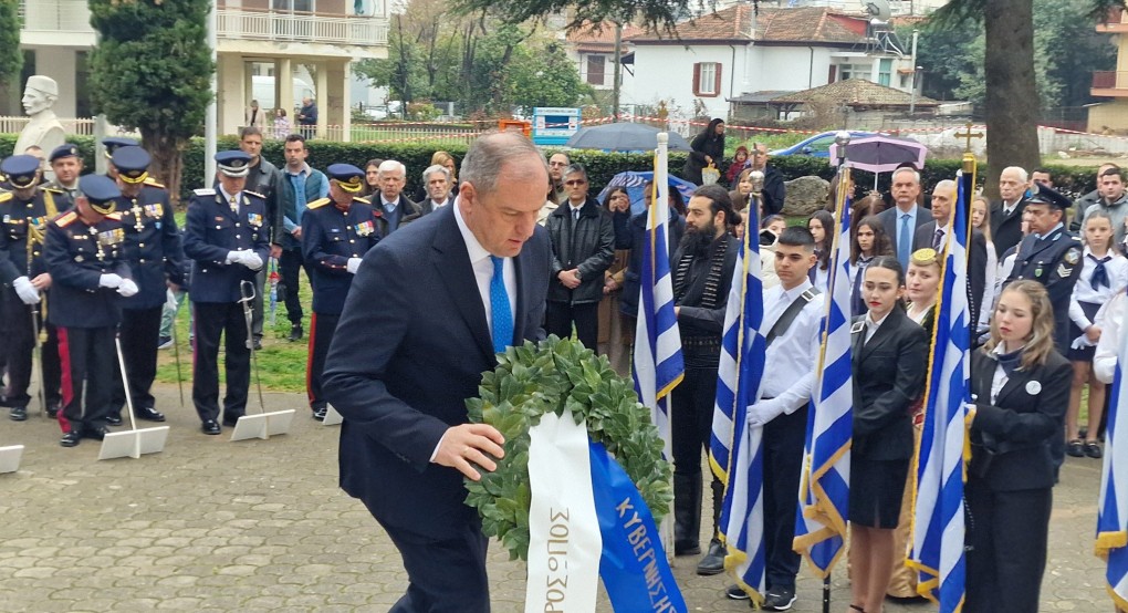 Ο Υφυπουργός Αγροτικής Ανάπτυξης Διονύσης Σταμενίτης στις εκδηλώσεις της 25ης Μαρτίου στην Έδεσσα