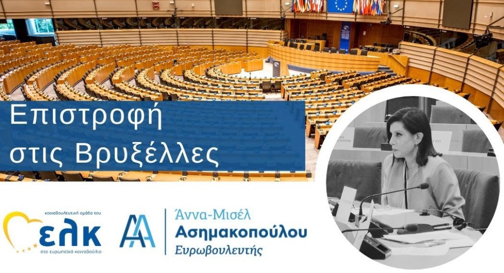 Άννα-Μισέλ Ασημακοπούλου - Επιστροφή στις Βρυξέλλες