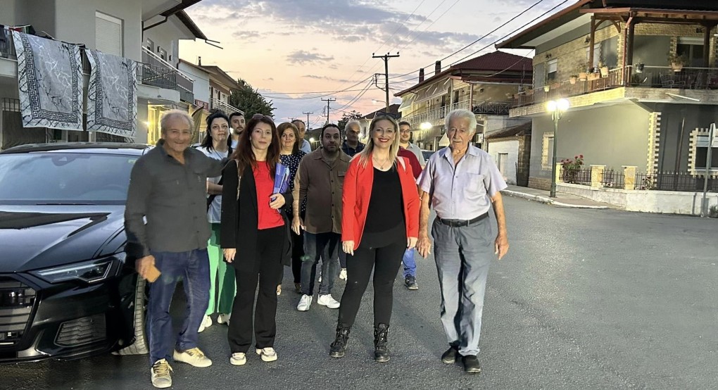 Η υπ. δημοτική σύμβουλος Αλεξάνδρα Τσιτλακίδου στο Αρσένι