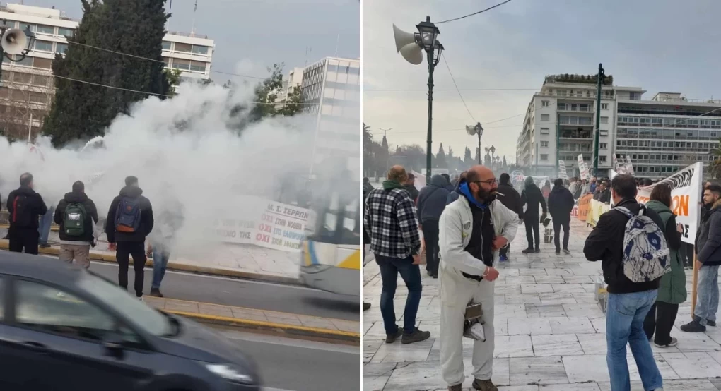 Στο Σύνταγμα οι μελισσοκόμοι -Με στολές και αναμμένα καπνιστήρια