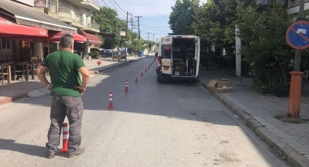 Δήμος Πέλλας: Τοποθέτηση Πλαστικών κώνων στην Κρύα Βρύση