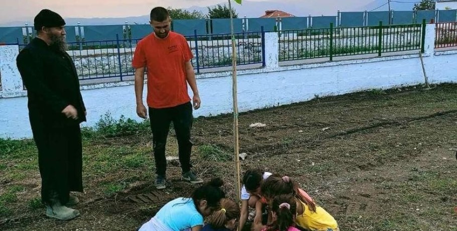 Θηριόπετρα Αλμωπίας: Δενδροφύτευση και αγάπη στο περιβάλλον