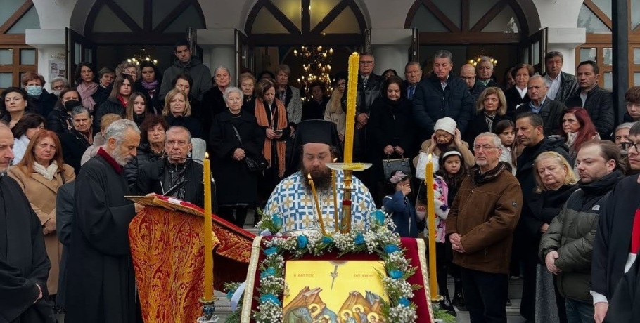 Πρώτος Αγιασμός των Υδάτων στο Εκπαιδευτικό και Πολιτιστικό Ίδρυμα Θεσσαλονίκης "Γρηγόριος Παλαμάς" από τον Πατέρα Χερουβείμ Τσίνογλου