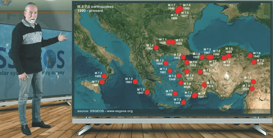 Φρανκ Χούγκερμπετς: «Έρχεται μεγάλος σεισμός στην Ελλάδα»