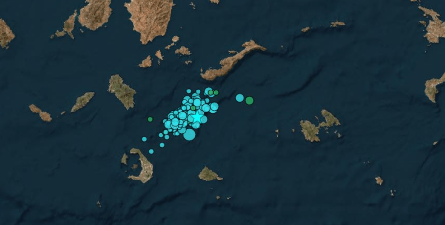 Σεισμός 4,2 Ρίχτερ ανοιχτά της Ανάφης