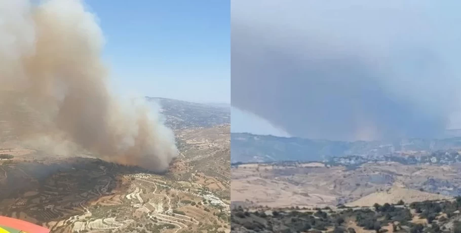 Κύπρος: Μεγάλη φωτιά στην Πάφο -Εκκενώθηκαν χωριά