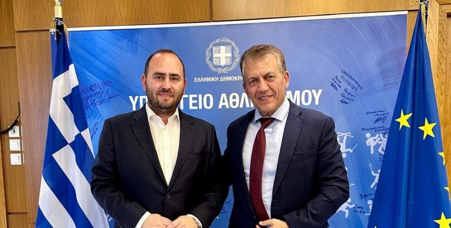 Λάκης Βασιλειάδης: Συνάντηση με Αναπληρωτή Υπουργό Αθλητισμού για το αίτημα χρηματοδότησης μελέτης για την κατασκευή Κλειστού Κολυμβητηρίου στα Γιαννιτσά